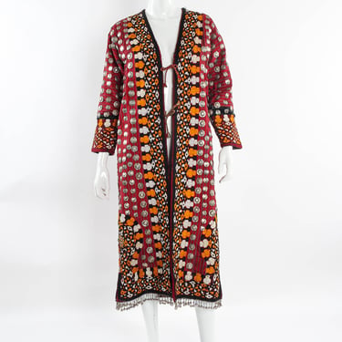 Afghan Embroidered Coin Charm Bell Coat