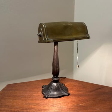 Art Deco Banker's desk, office, or Piano Lamp Antique - Free Shipping 