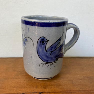 Javier Servin Ceramica | Blue Linea Handpainted Mug | Blue | The