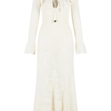 Self Portrait 'Floral Crochet' Midi Dress In White | Luosophy - San Diego,  CA | ATTIC