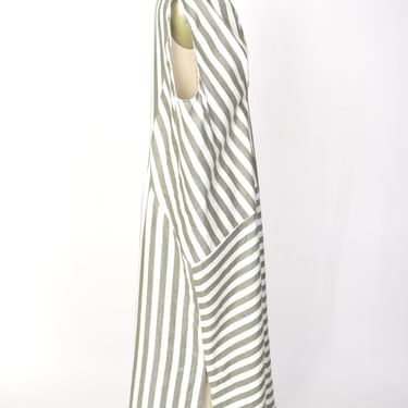 Zero + Maria Cornejo Asymmetrical Stripe Dress