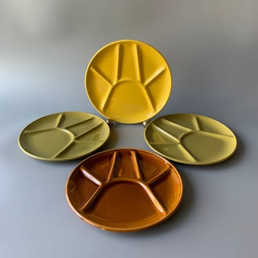 Set of 4 Ceramic Appetizer Plates Niderville Made in France 