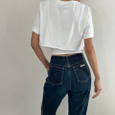 80s vintage Calvin Klein medium wash iconic American designer 90s jeans made in USA size 26 x 32