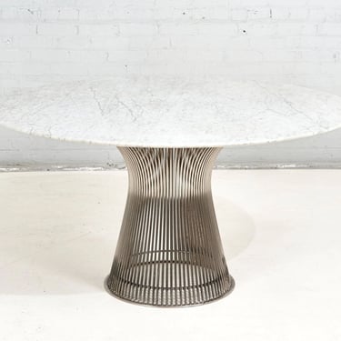 Warren Platner for Knoll Steel and Carrara Marble Dining Table, 1960