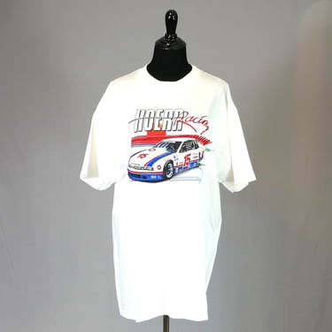 Vintage Hoerr Racing T-Shirt - White Short Sleeve Tee - Oldsmobile - NWOT - Size XL 