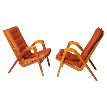 Pair of armchairs by Janěk Vaněk for Krásná Jizba, 1940s, Czechoslovakia 