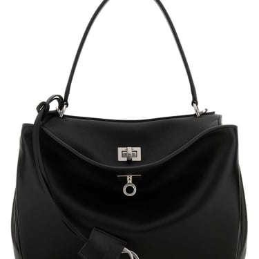 Balenciaga Women Black Leather Small Rodeo Handbag