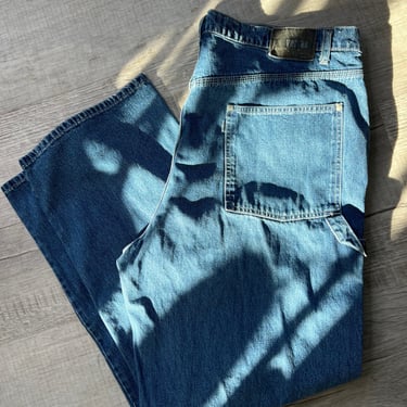 Vintage Silver Tab Levi's Dark Wash Denim Cargo Jeans