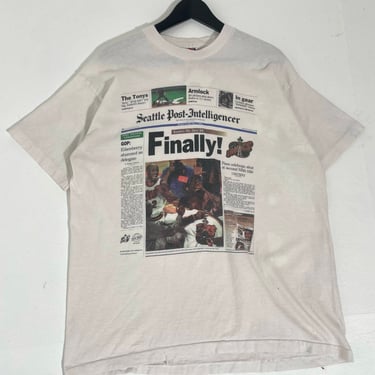 Vintage Seattle Super Sonics &quot;1996 Western Conference Finals Champions&quot; T-Shirt Sz. XL