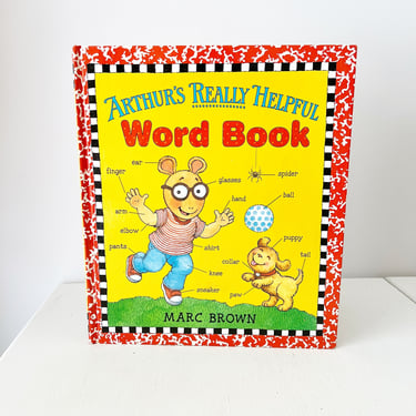 90s Vintage Arthur's Really Helpful Word Book Marc Brown / Picture Dictionary 1997 / Junk Journal Art Crafting 0679887350 