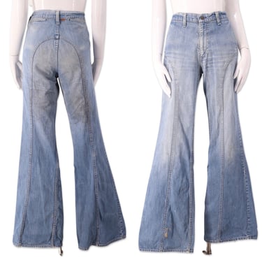 70s LEVIS Orange Tab Saddle Stitched bell bottoms jeans 31