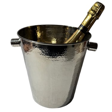 Hand Hammered Silver Champagne Cooler