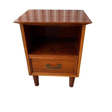 Midcentury Wood Bedside Table Nightstand 