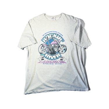 Vintage Biker T-Shirt 2003 River Run Rockin River