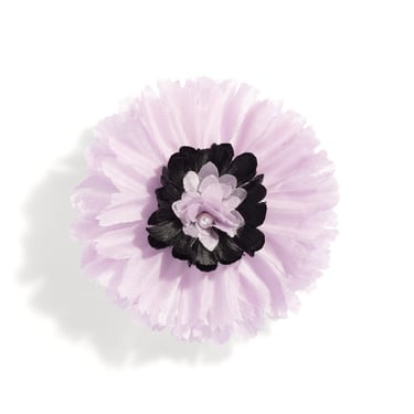 The Pink Reef Silk Lavender Anemone French Clip Hair Barrette