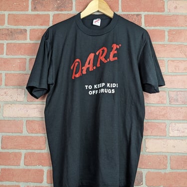 Vintage 90s D.A.R.E To Keep Kids off Drugs ORIGINAL Graphic Tee - Extra Large 