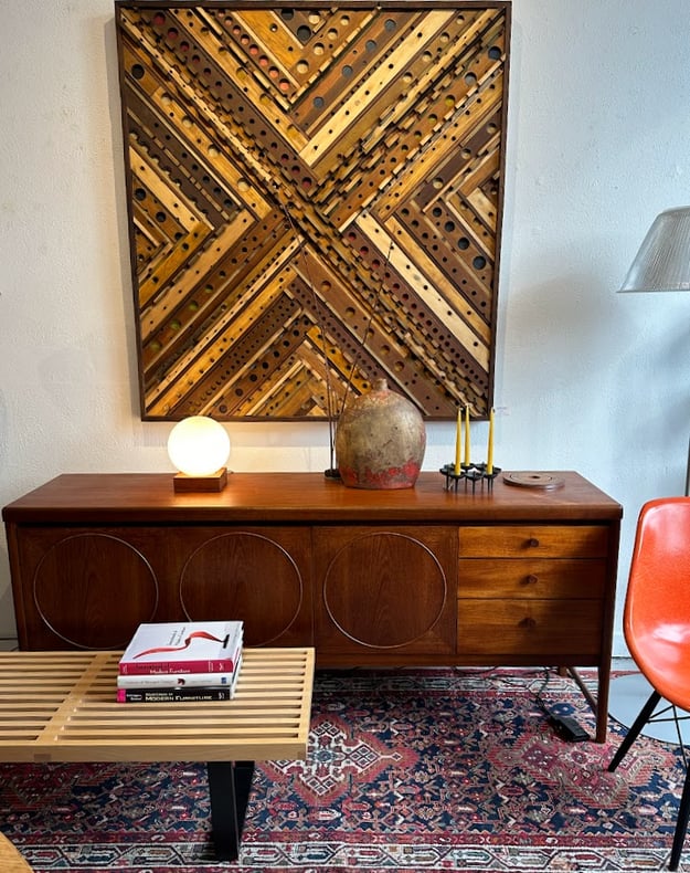 Vintage “Circles” Teak Sideboard by Nathan Furniture