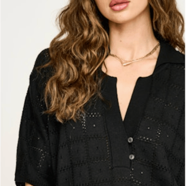 Adelaide Pointelle Knit Top