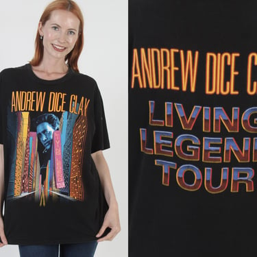 Andrew Dice Clay T Shirt Vintage 1991 Living Legend Tee Stand Up Comedy T-Shirt XL 