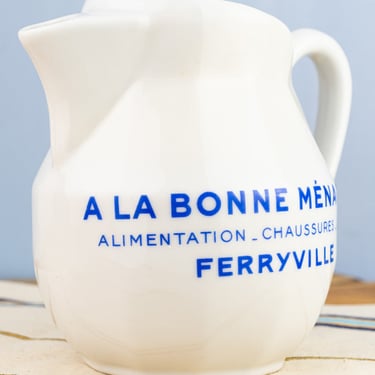 Vintage A La Bonne Ménagère Pitcher