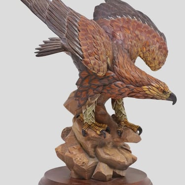 Eagle Sculpture, Gunther Granget, (D.2010) For Anri Carved, Wildlife , 16&quot; H!!