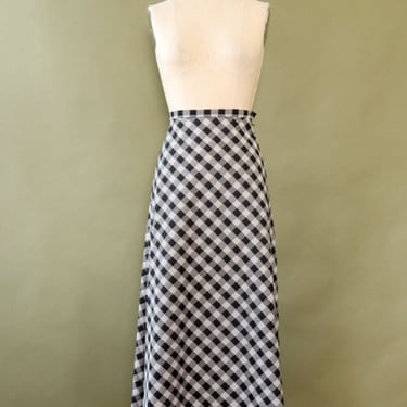Checkered Maxi Skirt S