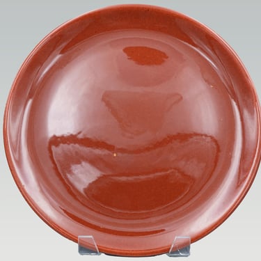 14" Chop Plate, Gladding McBean El Patio Redwood | Vintage California Pottery Early 1900s Franciscan Dinnerware Serving Platter 