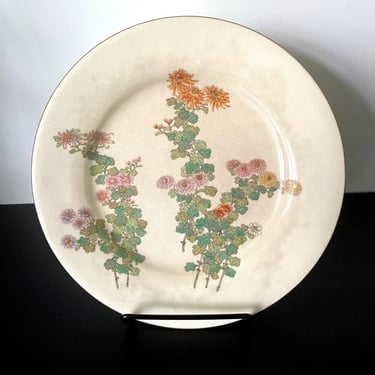 Fine Japanese Ceramic Plate by Kinkozan for Yamanaka & Co.