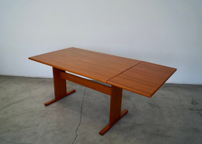 1970's Danish Modern Teak Dining Table / Desk by Gangso 