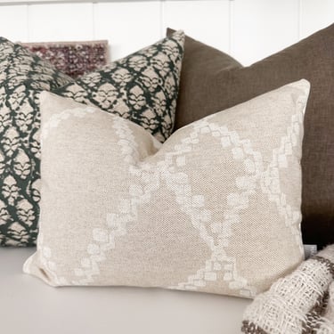 Boho Linen | Beige Pillow Cover