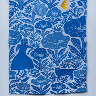 Moutet Jardin Bleu Towel