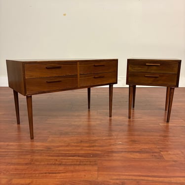 Danish Rosewood Vintage Nightstands Pair