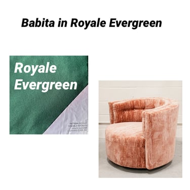 Babita Swivel Chair in Royale Evergreen