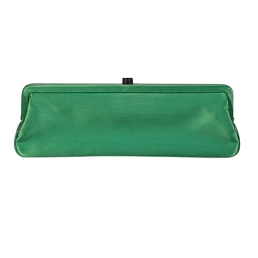 Lambertson Truex - Kelly Green Satin East West Clutch
