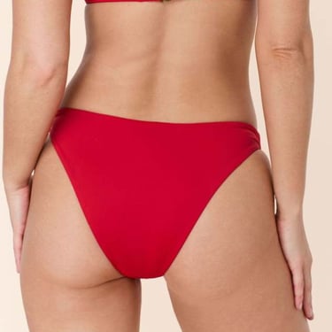 Andie Swim The Cheeky Flat Bottom - Cherry Red