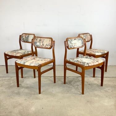 Scandinavian Modern Teak Dining Chairs- set 4 