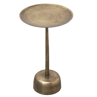 Patinaed Round Side Table