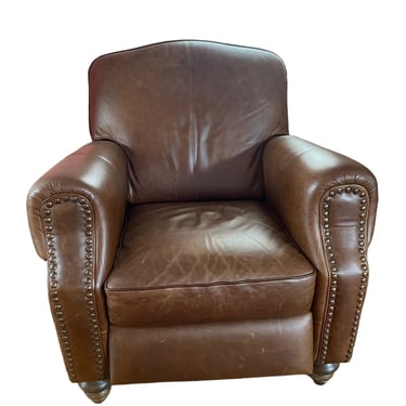 Domain Furniture Brown Leather Recliner Chair NJ220-16
