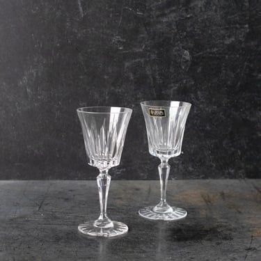 Vintage Crystal de Sevres Wine Glass Set of 7