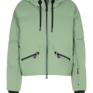 Moncler Grenoble 'Allesaz' Green Polyamide Blend Down Jacket Women