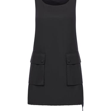 Prada Women Re-Nylon Dress With Applied Pockets