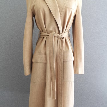Wool Coat - Lightweight - Trench - by Cedarhurst Classics for Lemkins - Estimated Size S/M 