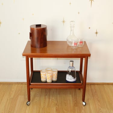 Grete Jalk - Danish Modern Expandable Teak Bar Cart