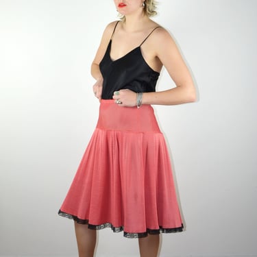 1950s Vintage scandale 20 Ans Girdle Skirt Pink 