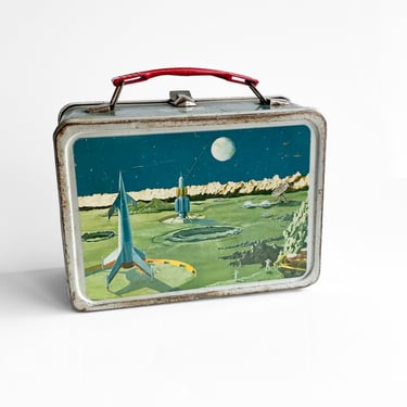 1950s Space Satellite Thermos Lunchbox