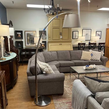Silver Arc Floor Lamp