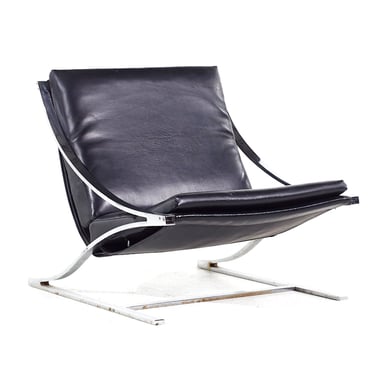 Paul Tuttle for Carson Johnson Mid Century "Z" Chrome Lounge Chairs - mcm 