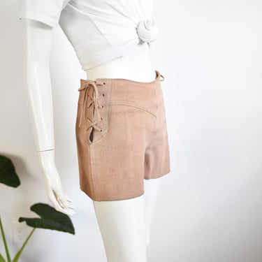 1970s Pink Suede Shorts - S 