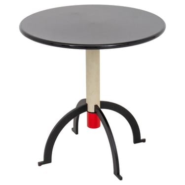 Post-Modern Powder Coated Metal Tripod Table