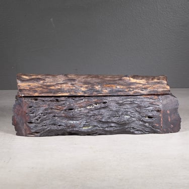 Rustic Live Edge Rosewood Box c.1940